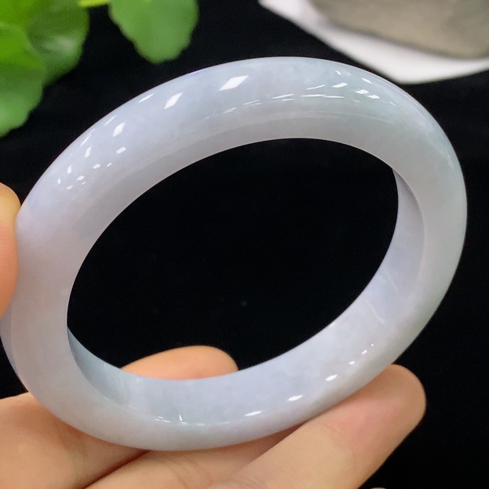 F32707235 Jadeite Round Bangle Size 55.7 Total Weight Approx. 58.85g