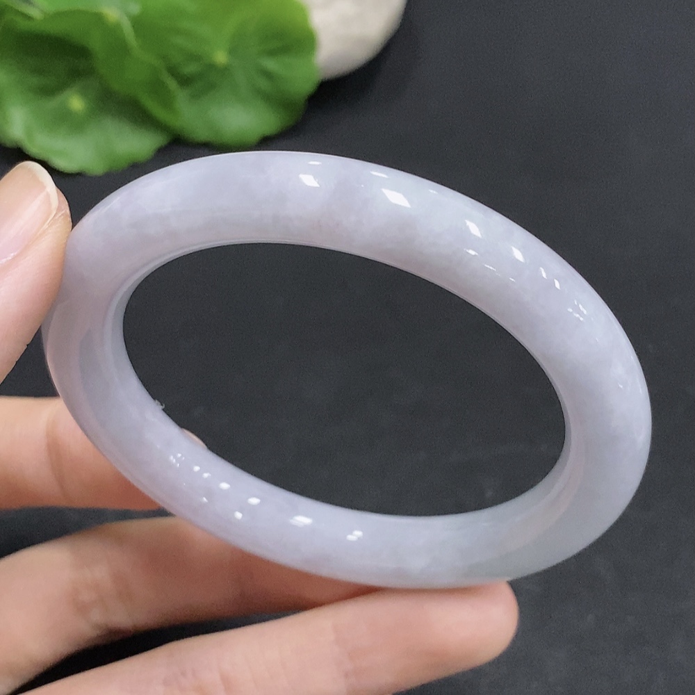 F33876831 Jadeite Round Bangle, Total Weight Approx. 47.7g, Size 55
