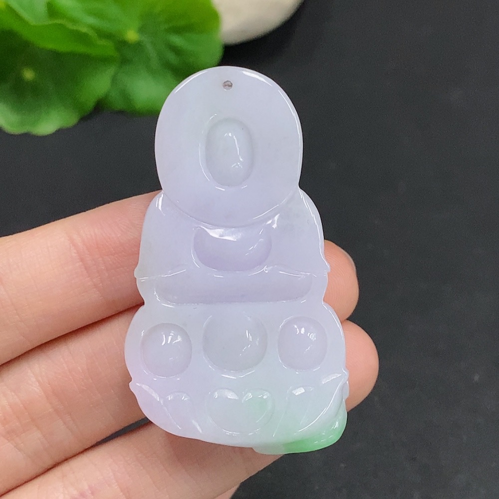 F34077428 Jadeite Guanyin Pendant Total Weight Approx. 22.1g