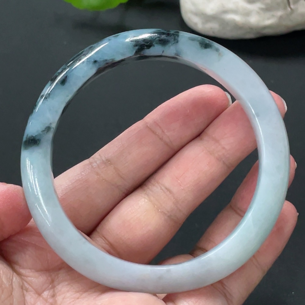 F33874817 Jadeite Circle Bracelet 58mm Diameter Total Weight Approx. 49.66g With Breakage