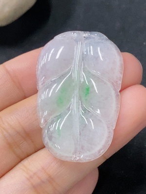 F33886947 Jadeite Pendant Leaf Total Weight Approx. 5.69g