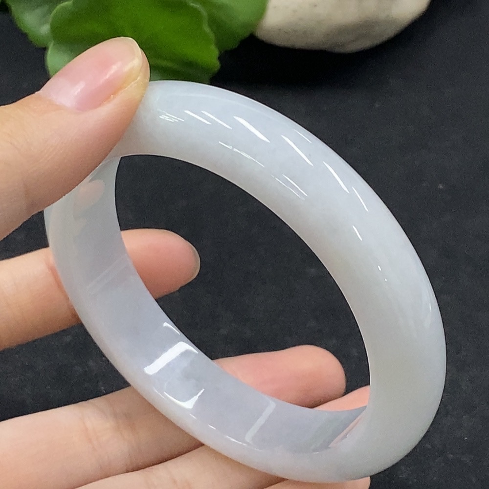 F34056423 Jadeite Round Bangle Size 56.6 Total Weight Approx. 59.76g