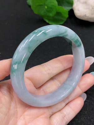 F33898730 Jadeite Round Bangle Size 58.3 Total Weight Approx. 61.8g