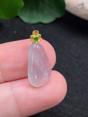 F33872371 Jadeite Pendant 18K Gold Total Weight Approx. 1g