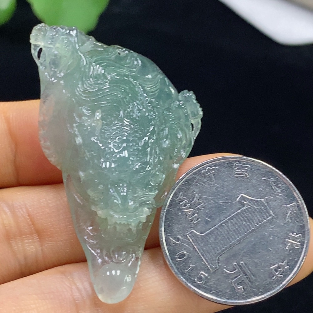 F35094709 Jadeite Dragon Pendant Total Weight Approx. 15.58g