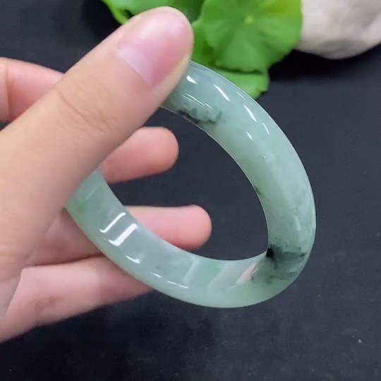 F31654294 Jadeite Circular Bracelet, Size 52.5, Color Origin Undetermined, Total Weight Approx. 52.1g