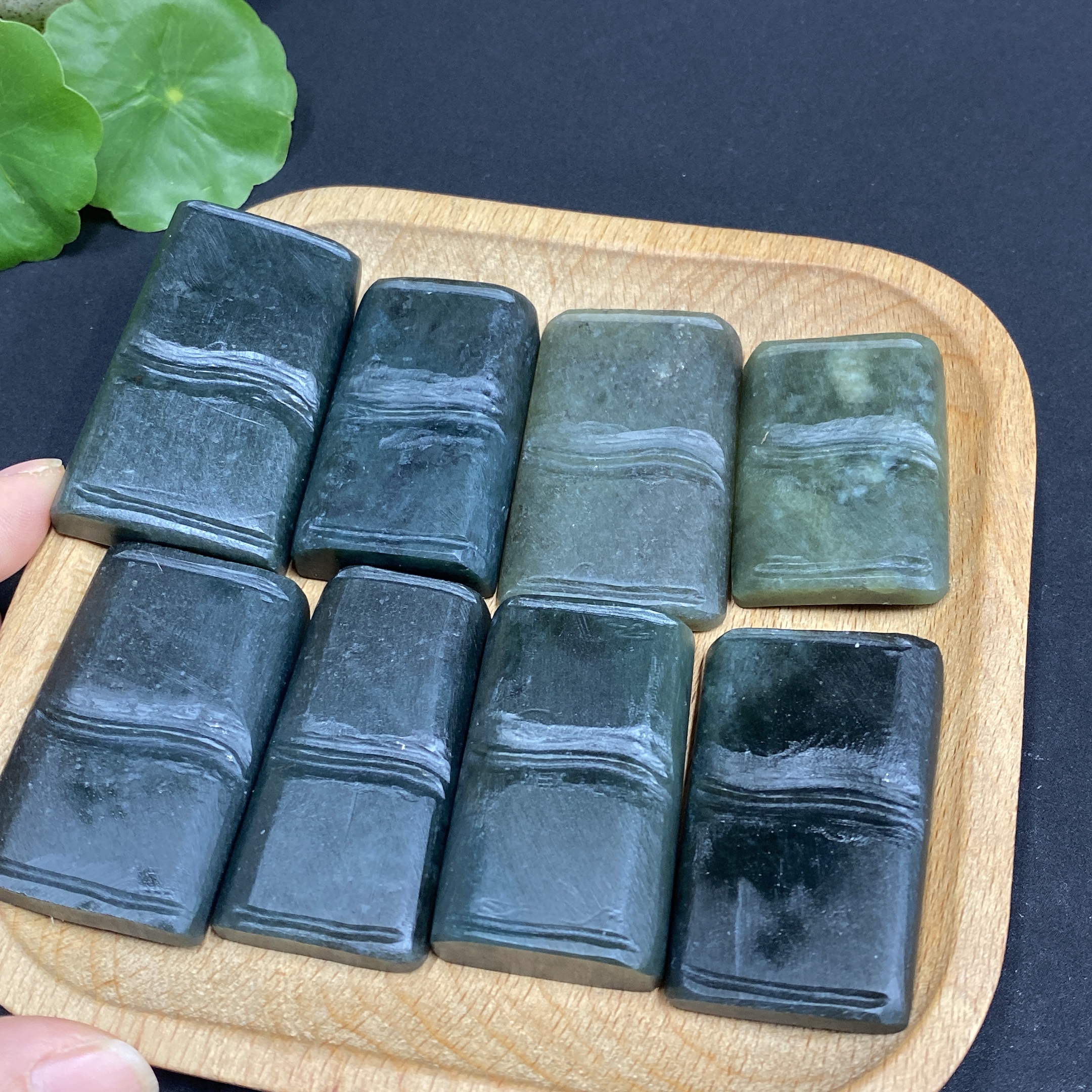 H33844449 Hetian Jade Pendant Bamboo Node Total Weight Approx. 223.3g