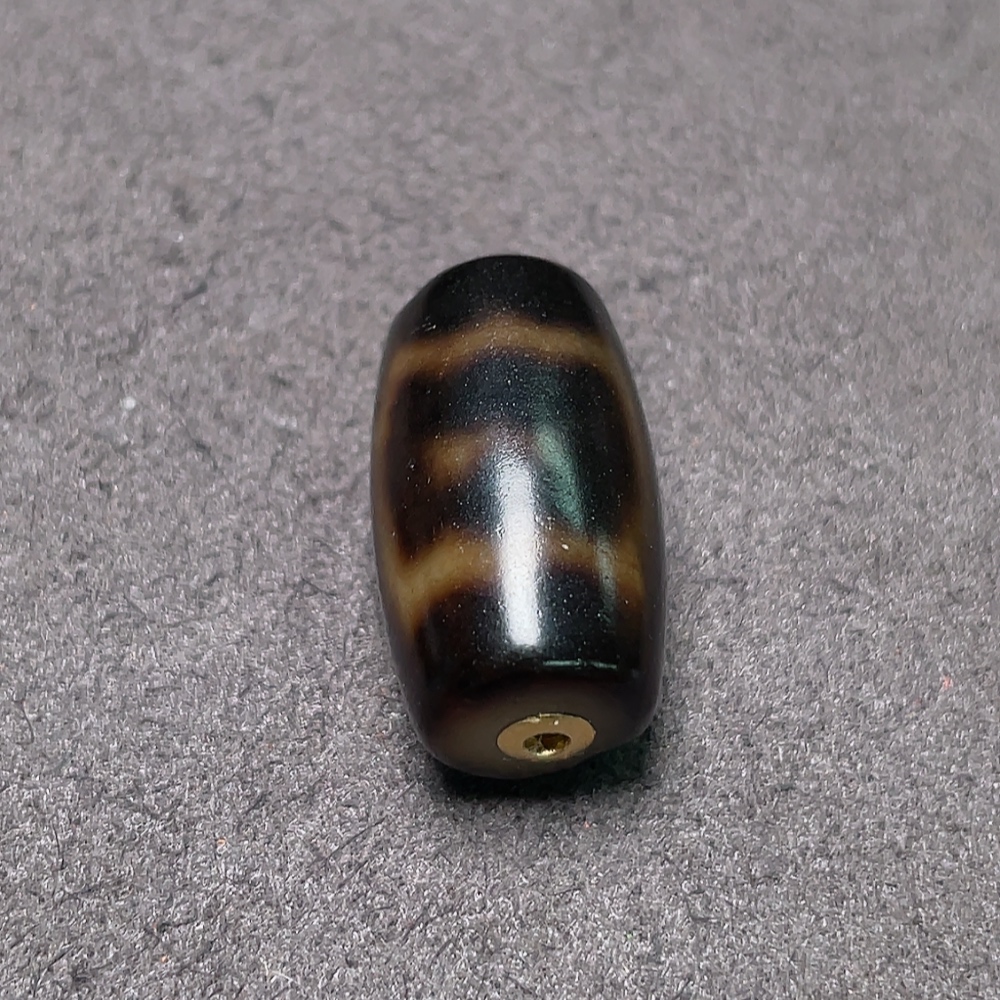 W34987951 Dzi Bead with 50% Gold (Au) Content, Total Weight Approx. 6.58g, Sell as a Lot