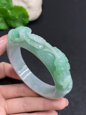 F34962595 Jadeite Round Bracelet Total Weight Approx. 78.5g Size 57