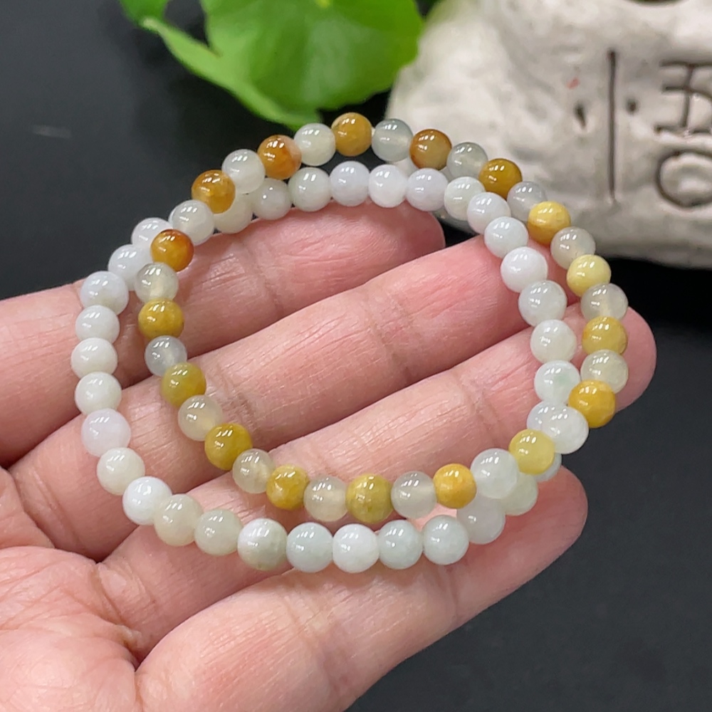 F35081292 Jadeite Beads Approx. 5.4mm