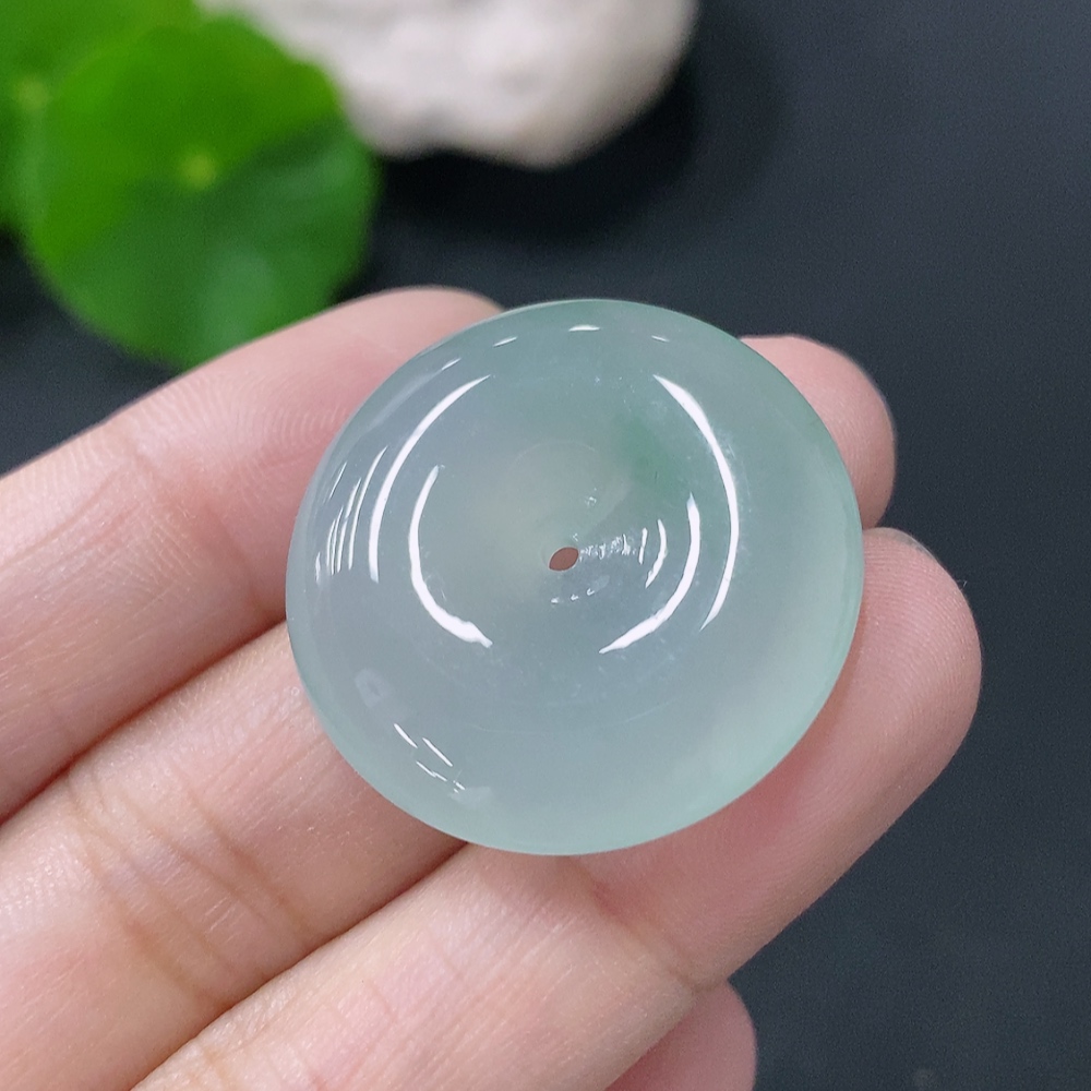 F33829585 JadeitePendant Peace Buckle, Total Weight Approx. 8.6g