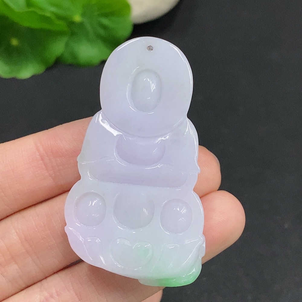 F34077428 Jadeite Guanyin Pendant Total Weight Approx. 22.1g