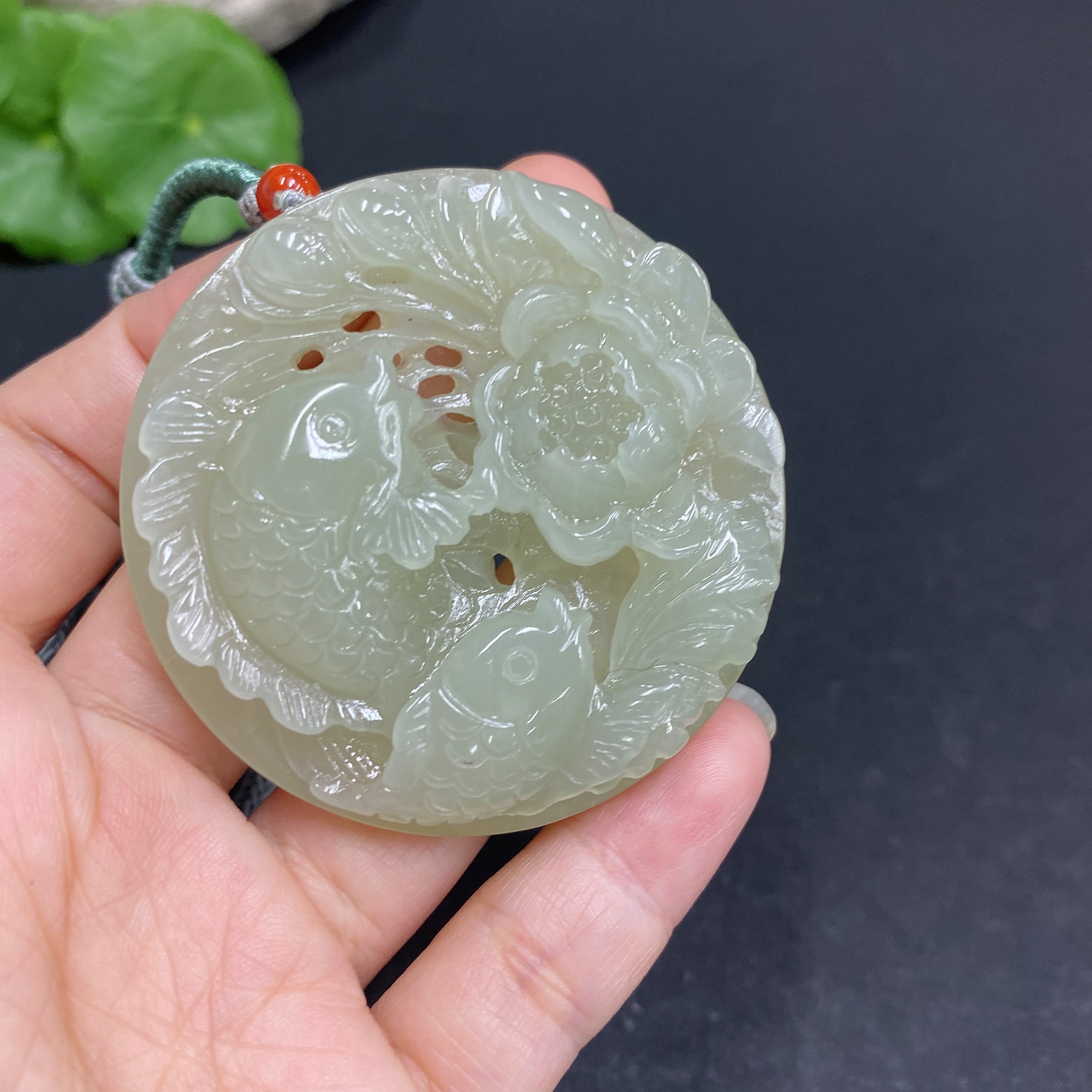 H33878869 Hetian Jade Pendant - Abundant Year After Year