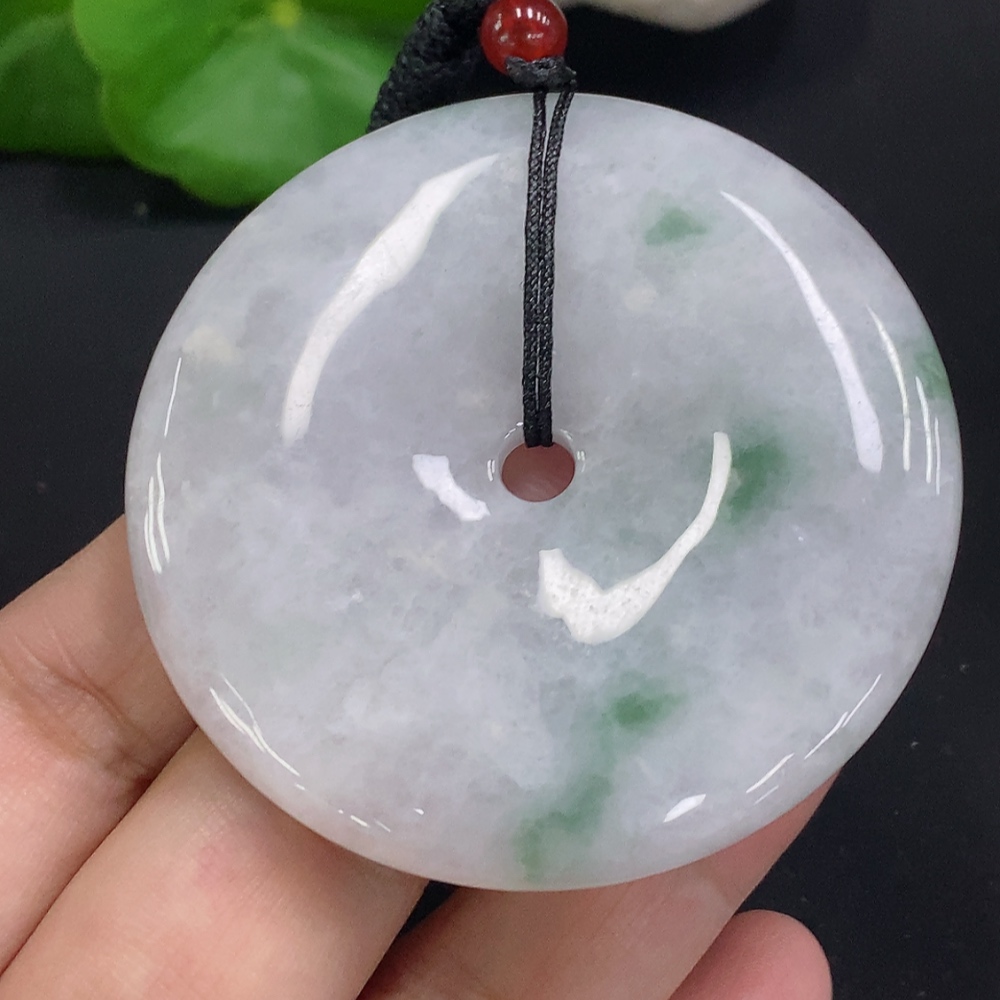 F32701065 JadeitePeace Knot (Total Weight with Cord: Approx. 50.1g)