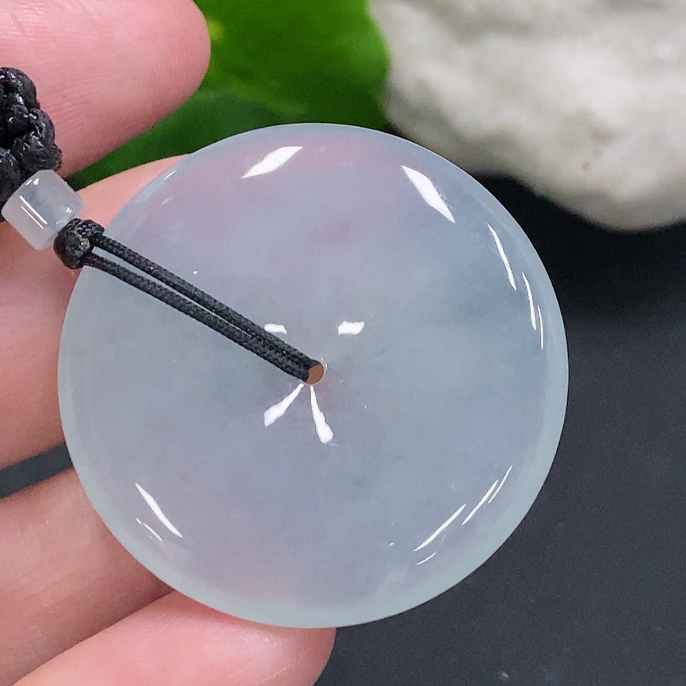 F33932774 Jadeite Peace Knot with Cord, Total Weight Approx. 21.4g