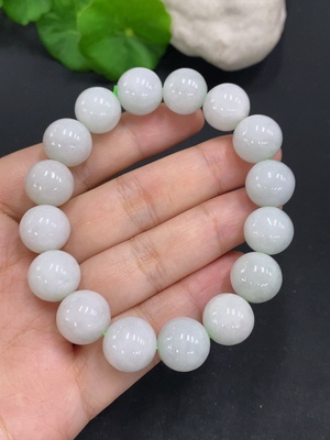 F29435084 Jadeite Bead Necklace approx. 12.8mm total weight approx. 58.9g