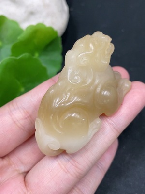 H31616527 Balinese Stone Ornament - Auspicious Beast, Total Weight Approx. 40.3g