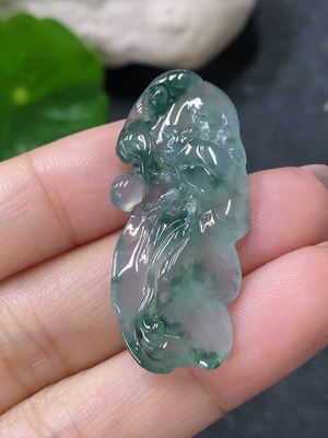 F34043257 Jadeite Pendant Flourishing and Prosperous
