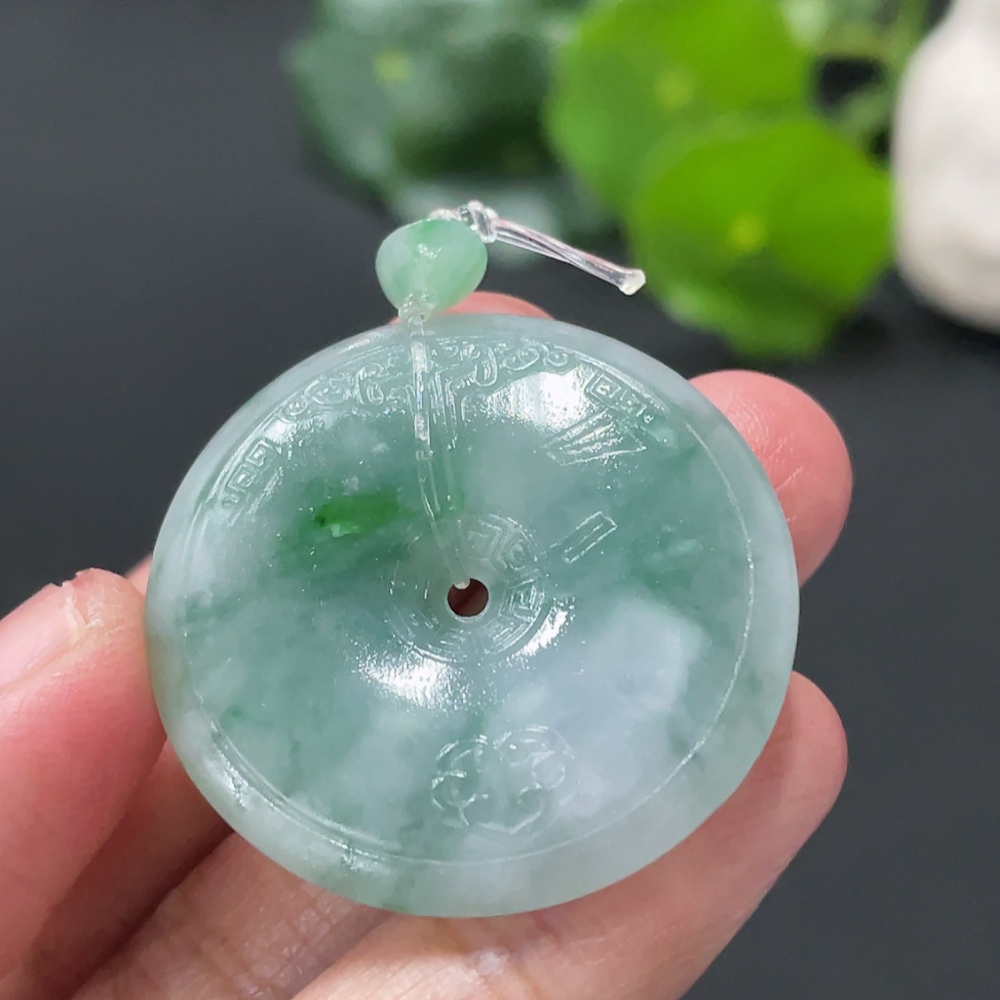 F33909384 Jadeite Unpolished Safety Pendant, Total Weight Approx. 10.1g