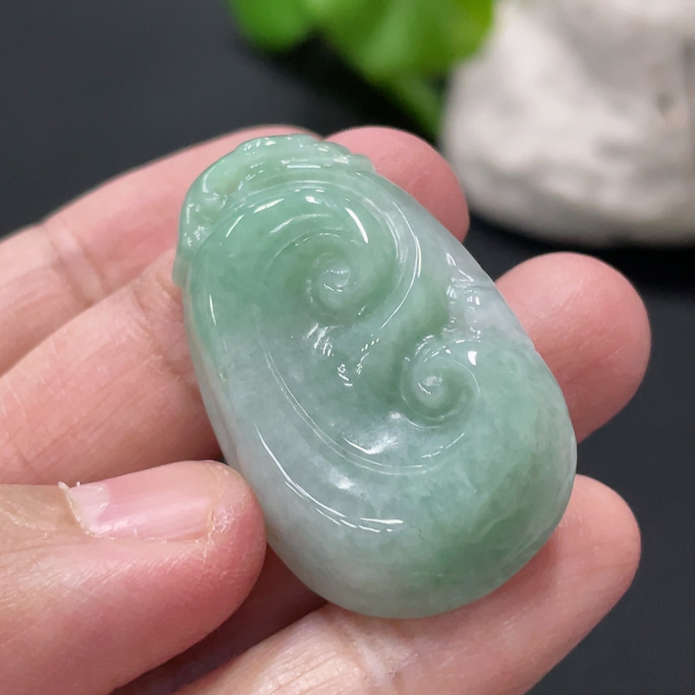 F34077564 Jadeite Ruyi Pendant, Total Weight Approx. 11.17g