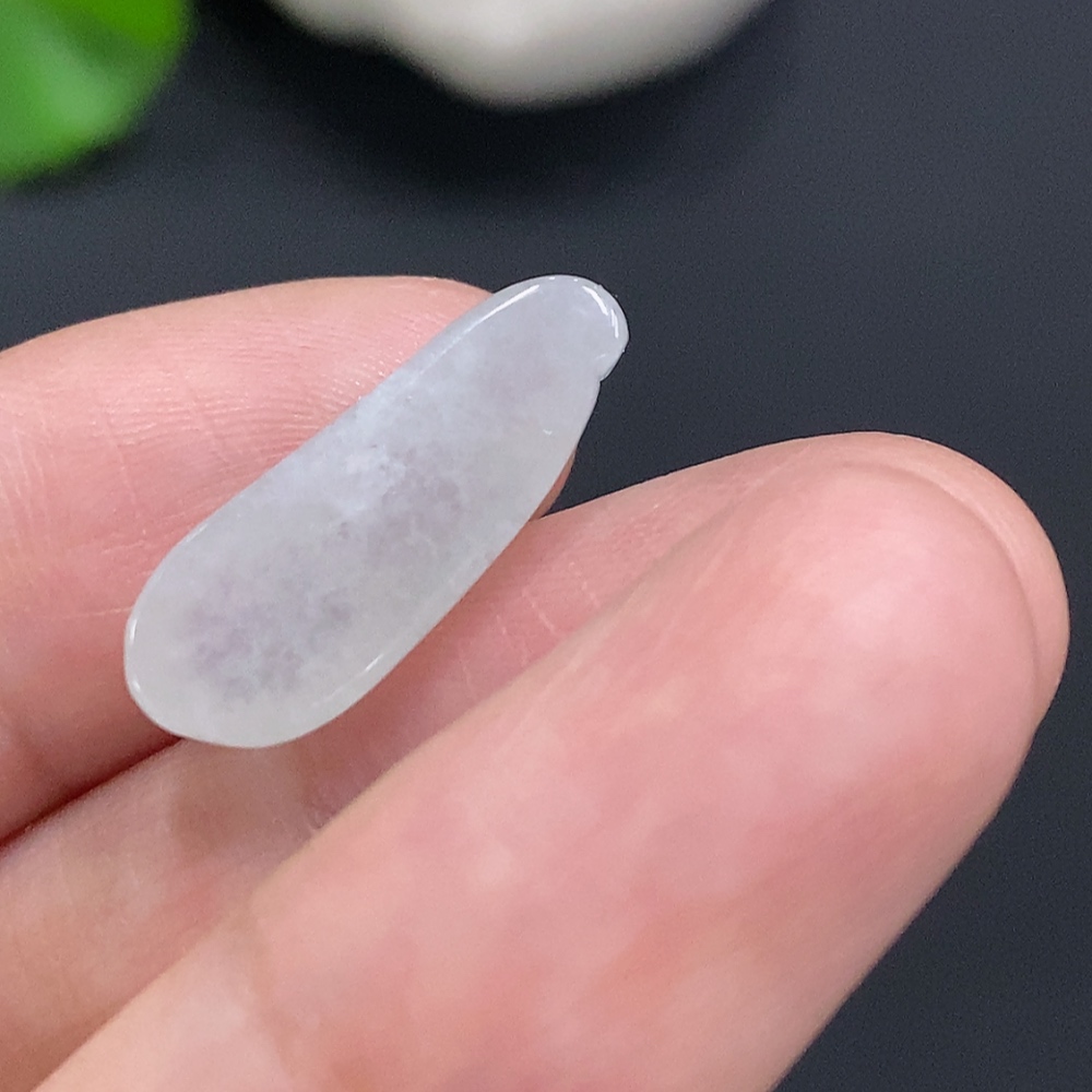 F27105253 Jadeite Lucky Bean Inlay Piece, Total Weight Approx. 1.5g