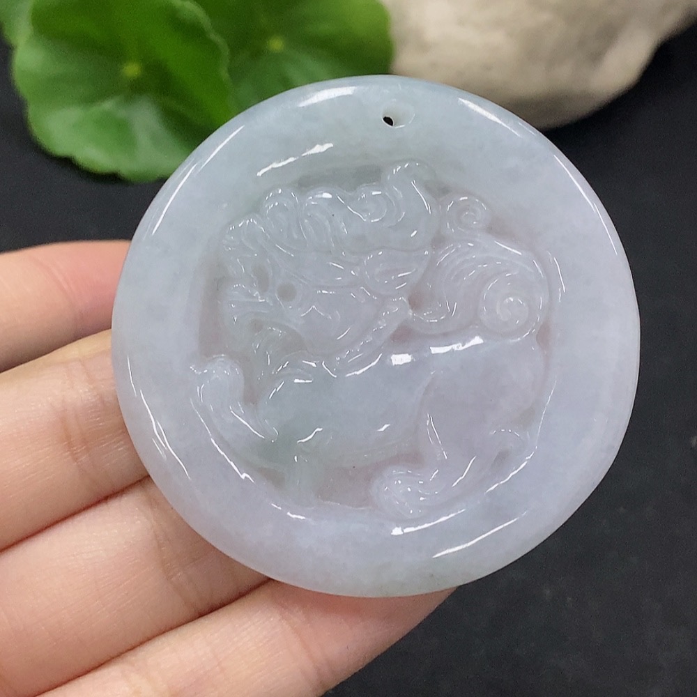 F34075136 Jadeite Pi Xiu Pendant Total Weight Approx. 29.09g