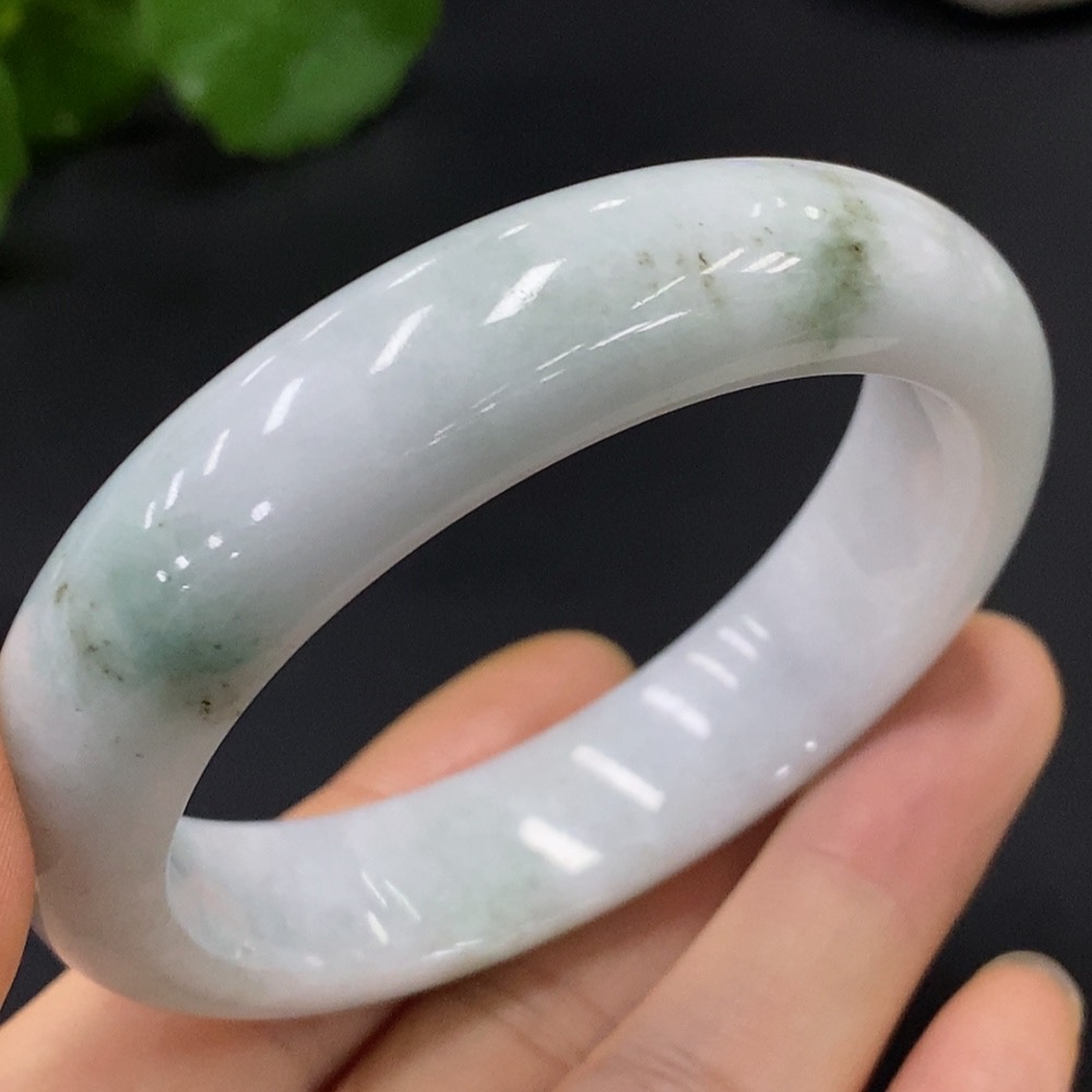 F29335470 Jadeite Round Bangle Size 54.8 Total Weight Approx. 63.26g