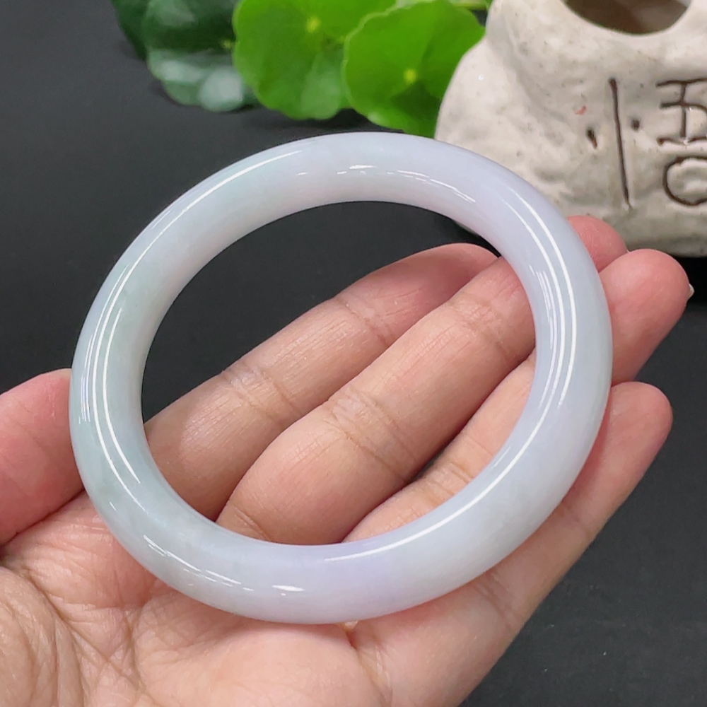 F33935756 Jadeite Round Bangle Total Weight About52g Streetsize55.9