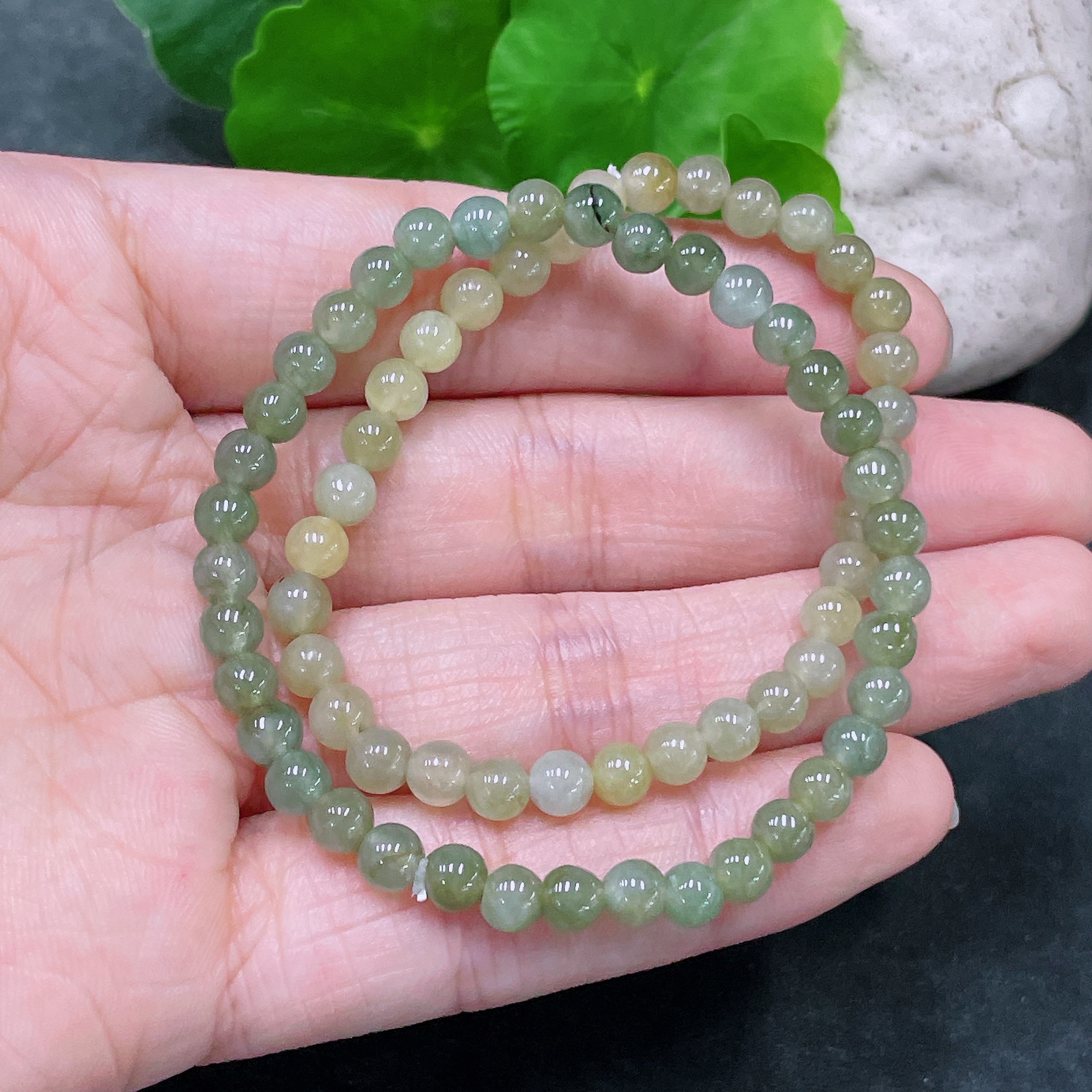 F33864841 Jadeite Beads Strand Approx. 4.6mm