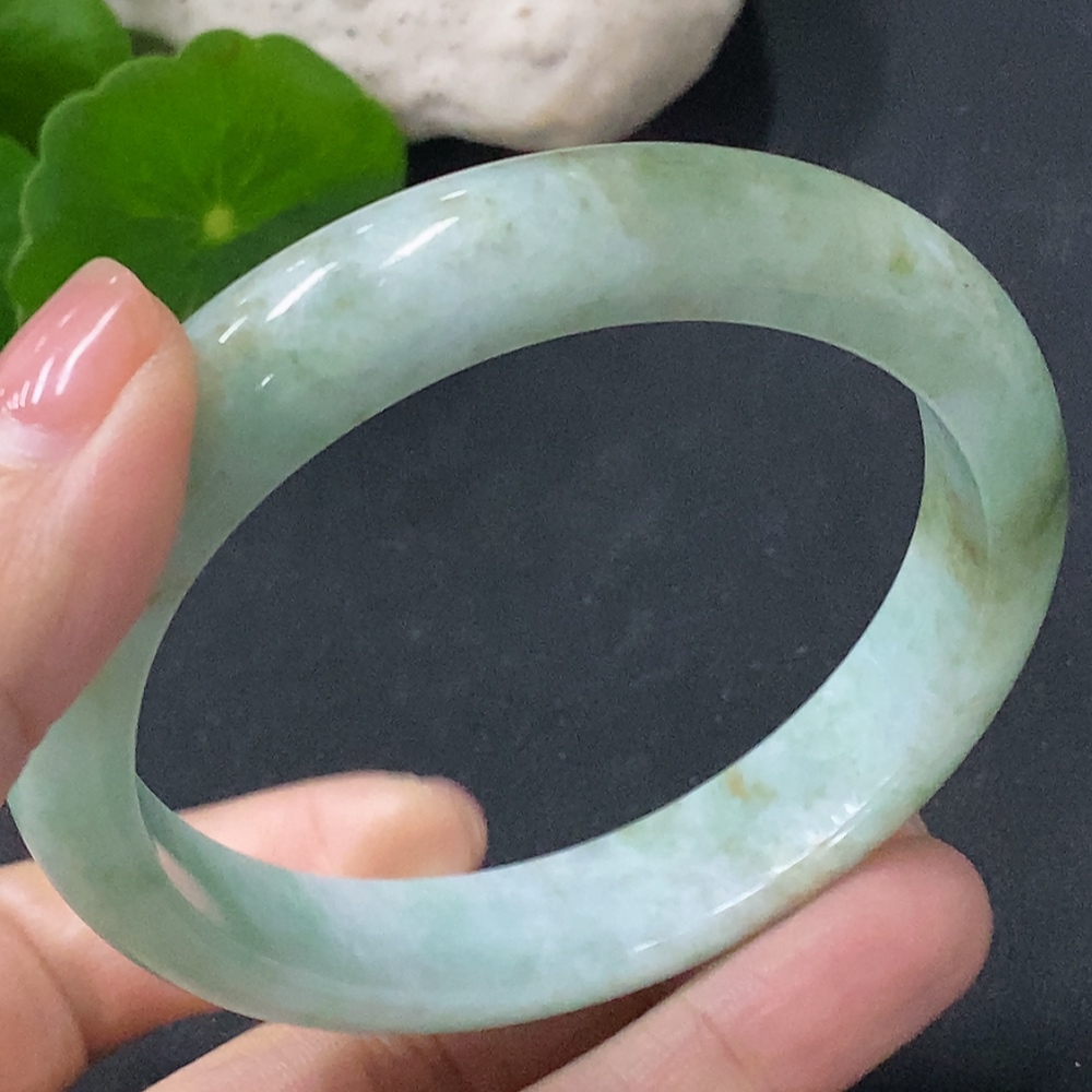 F35115895 Jadeite Round Bracelet Total Weight Approx. 48.2g Size 56.1