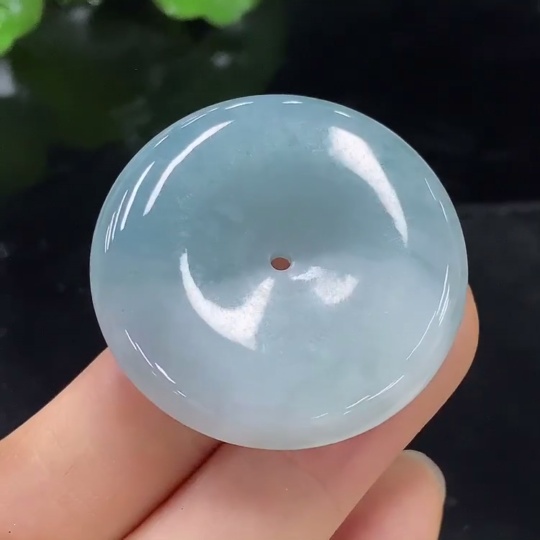 F26029756 Jadeite Safety Buckle Pendant Total Weight Approx. 15.27g