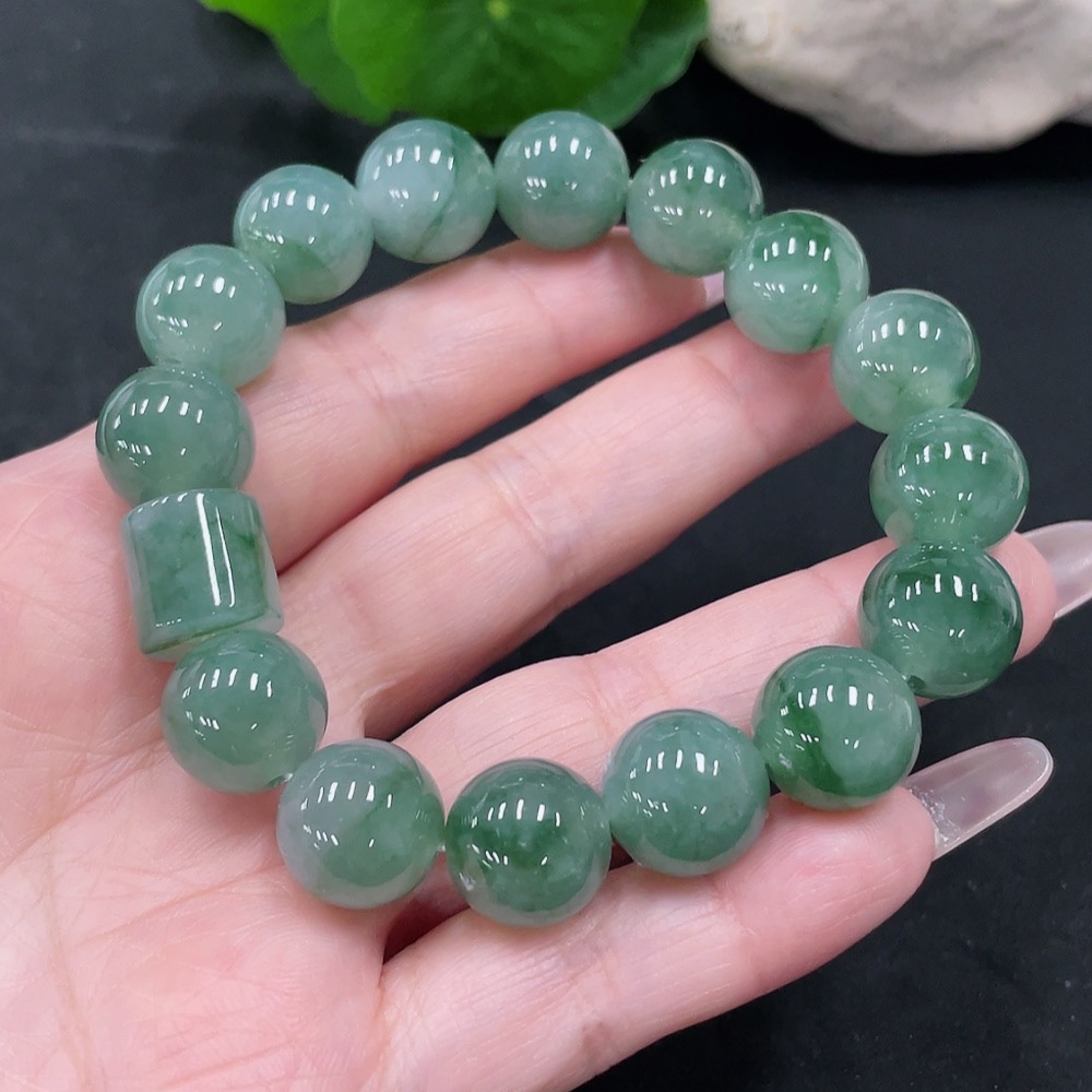 F35128424 Jadeite Bracelet  13/11.5mm approx.  Total weight approx. 59.19g