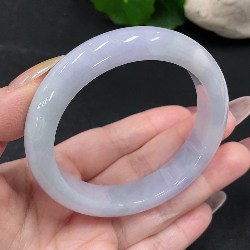 F34032850 Jadeite Round Bangle Size 56.4 Total Weight Approx. 61.9g