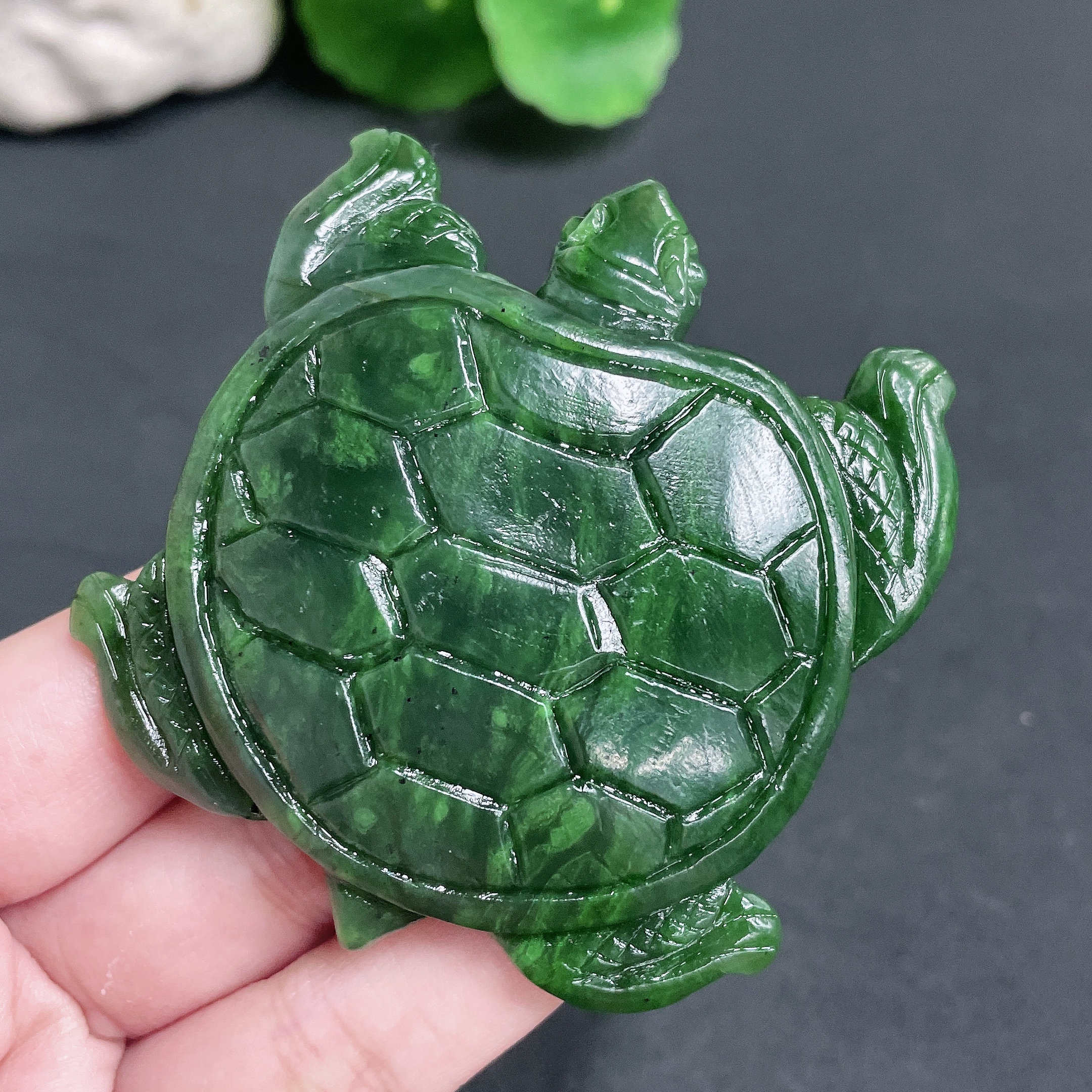H17914473 Hetian Jade Pendant Turtle Total Weight Approx.82.78g
