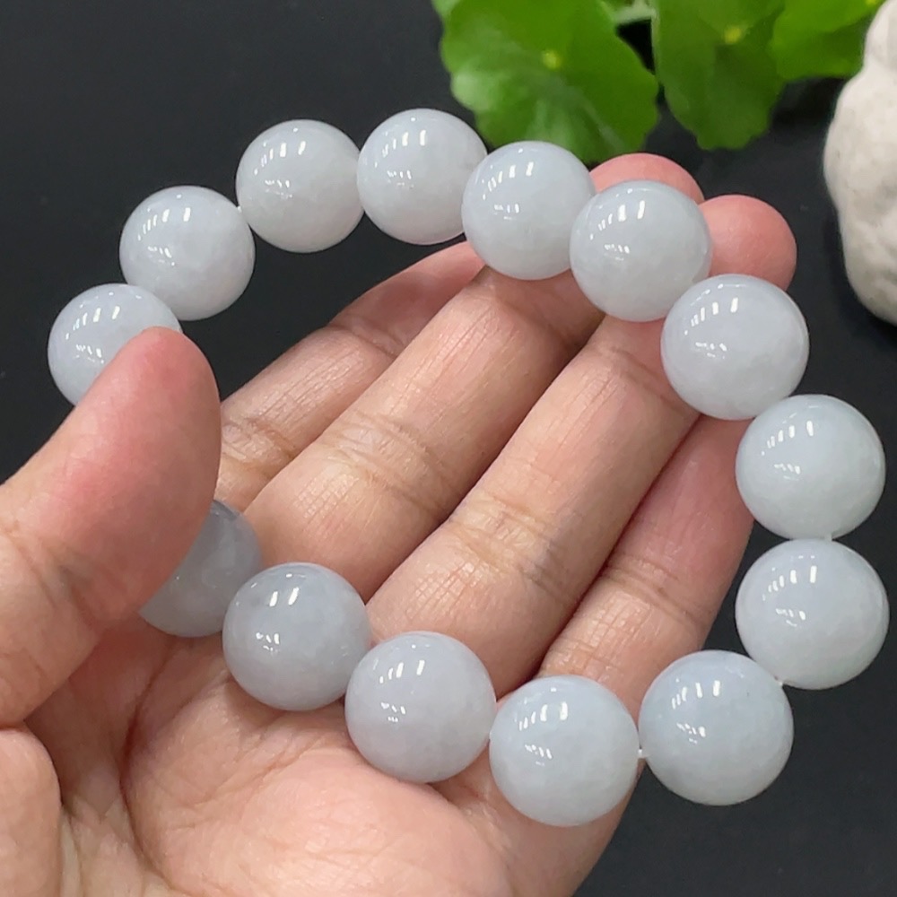 F30519755 Jadeite Bracelet Approx. 14.2mm Total Weight Approx. 75.5g