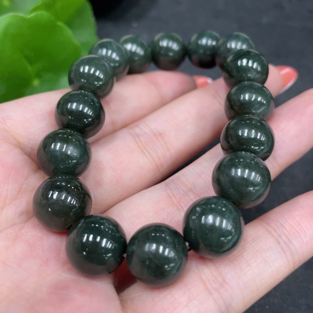 H34960842 Hetian Jade Bracelet, Approx. 12mm, Total Weight Approx. 43.9g