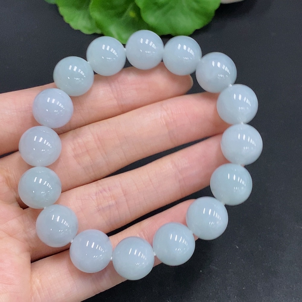 F31686817 JadeiteBead Bracelet, Total Weight Approx. 49.6g, Bead Size 12mm