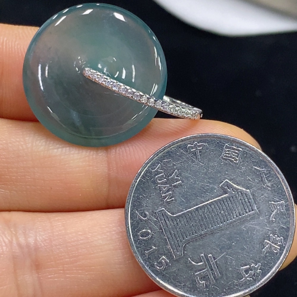 F35137008 Jadeite Safety Buckle Pendant Total Weight Approx. 5.04g Non-Gold