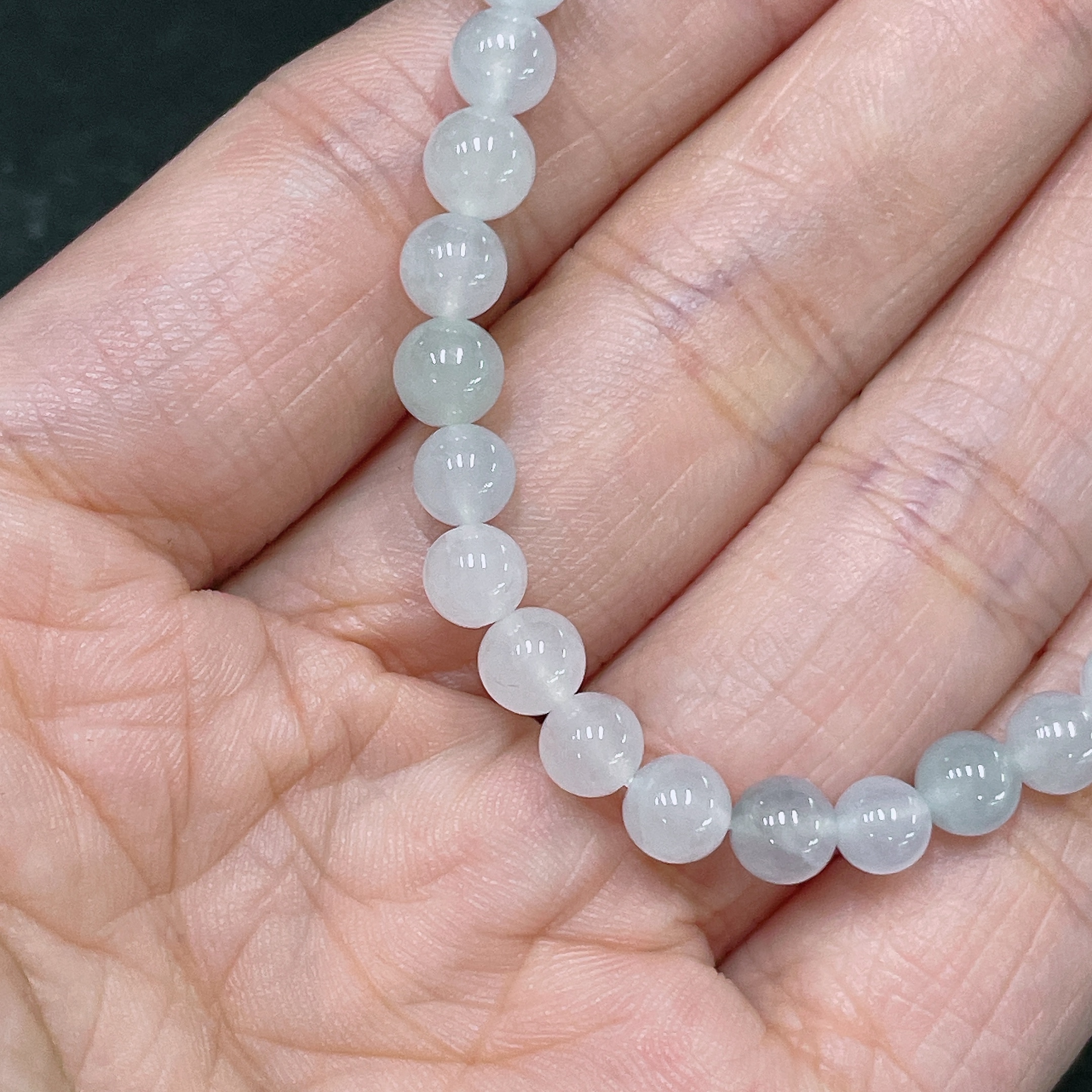 F34046174 Jadeite Bracelet Total Weight Approx.8.67g Size About 5.6mm