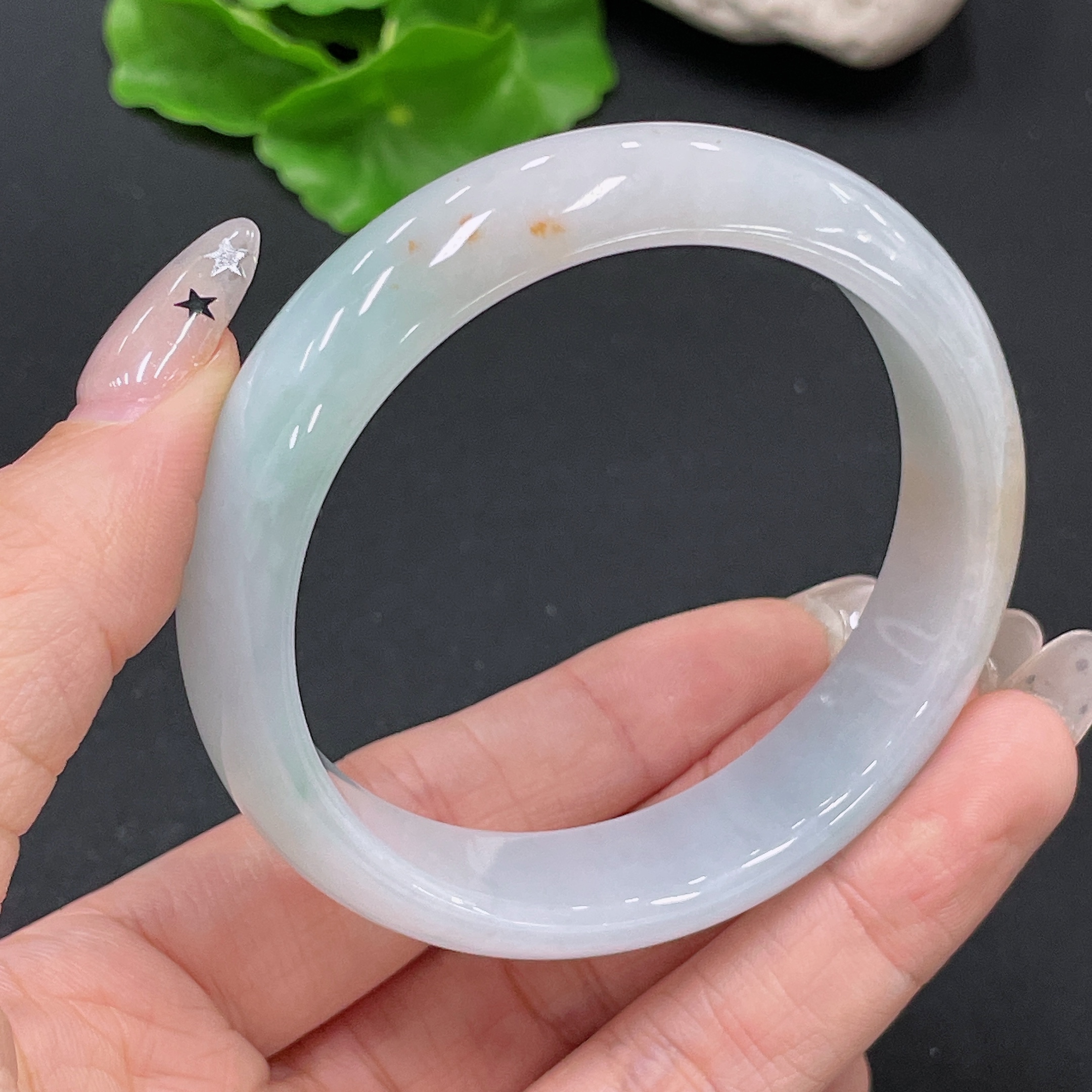 F35159241 Jadeite Round Bracelet Total Weight Approx. 55.3g Size 55.8