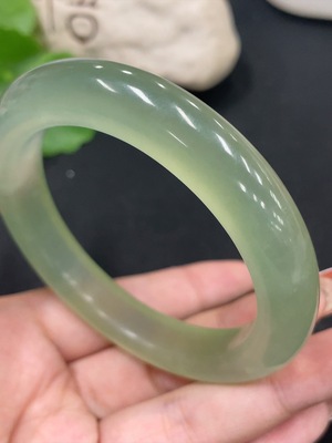 H34062797 Xiuyu (Serpentine Jade) Regular Bracelet Size 59.5 Total Weight Approx. 57.7g