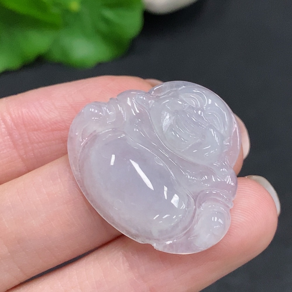 F34003332 Jadeite Buddha Pendant Total Weight Approximately 5.4g