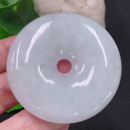 F33894156 Jadeite safety buckle pendant with a total product weight of approximately 49.5 grams