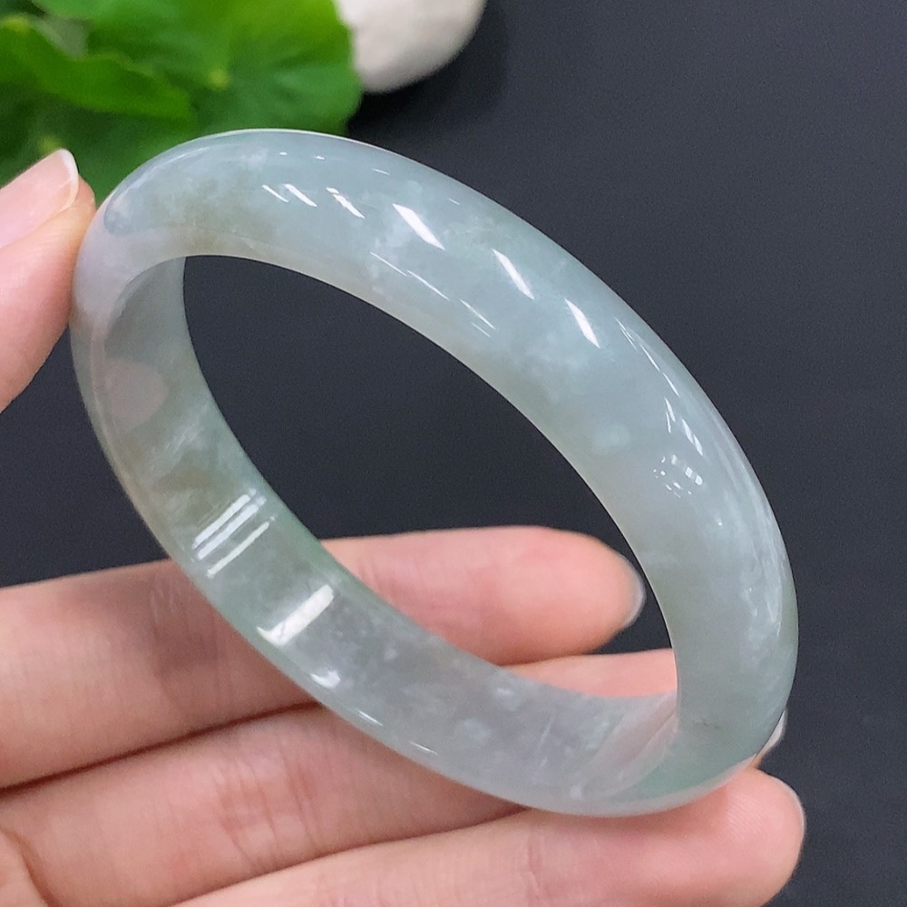 F29364969 Jadeite Round Bracelet Size 56.9 Total Weight Approx. 41.8g