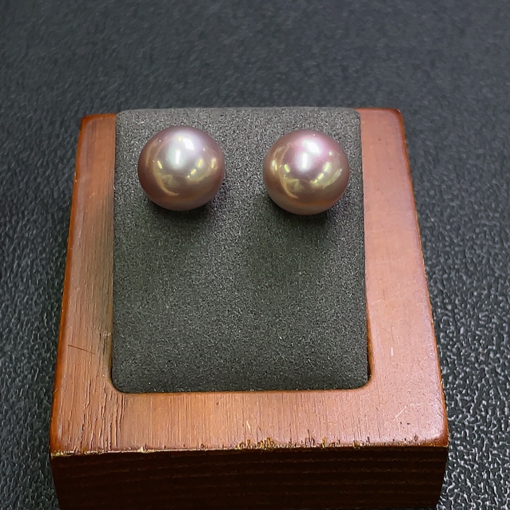 C28222921 Pearl Earrings 18K Gold Setting Total Weight Approx. 5.15g Size 11.9mm
