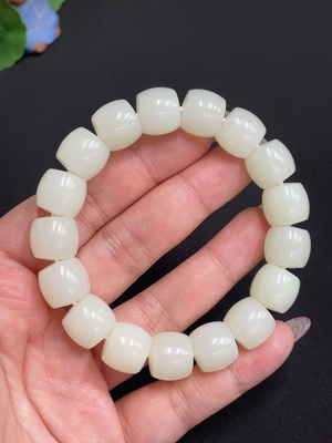 H33901251 Hetian Jade Bracelet, Approx. 13.0mm, Total Weight Approx. 63.5g