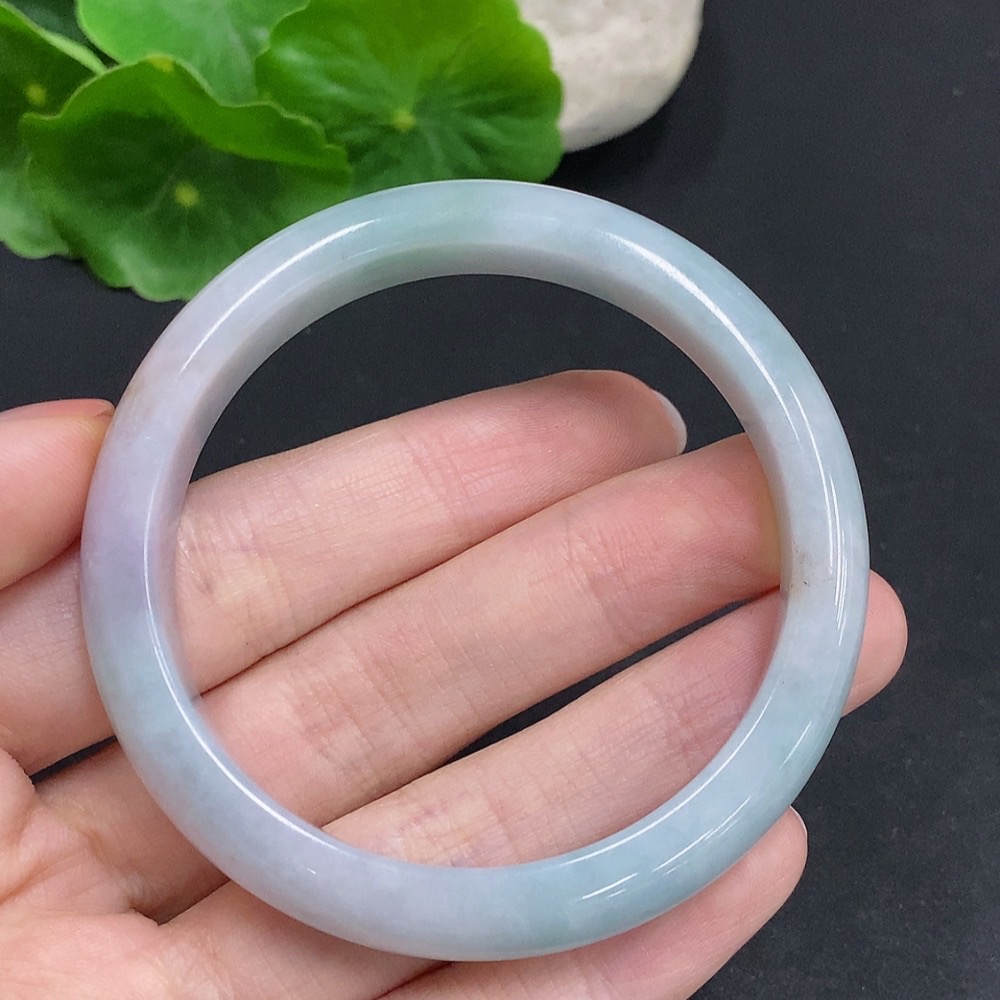 F33942222 Jadeite Round Bracelet, Total Weight Approx. 39.2g, Size 53
