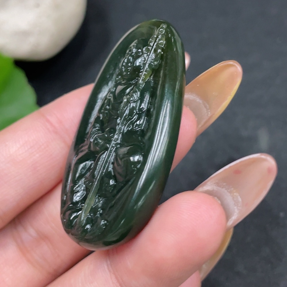 H32726405 Hetian Jade Pendant - Ksitigarbha Bodhisattva, Total Weight Approx. 17.9g