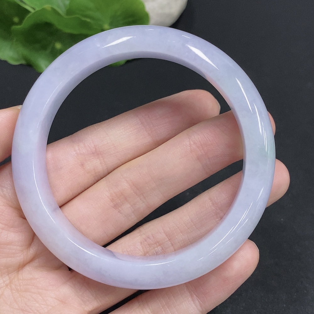 F33830544 Jadeite Round Bangle Total Weight Approx. 57.5g Size 58