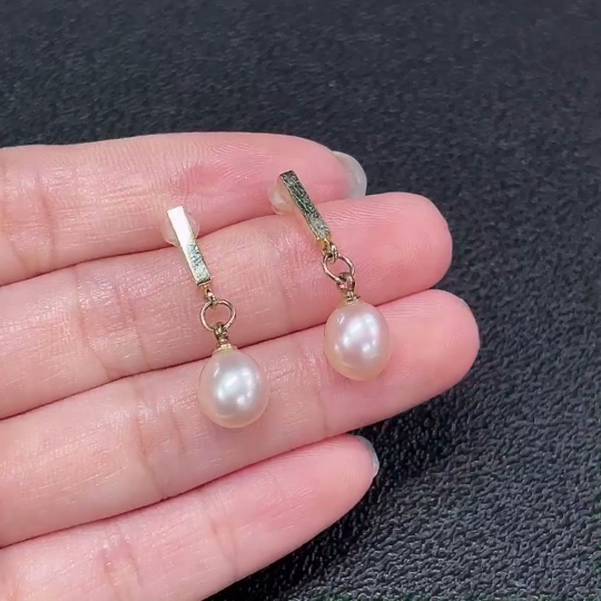 C33869287 Pearl Earrings Non-Gold Total Weight Approx. 2.76g Stone 7.8mm